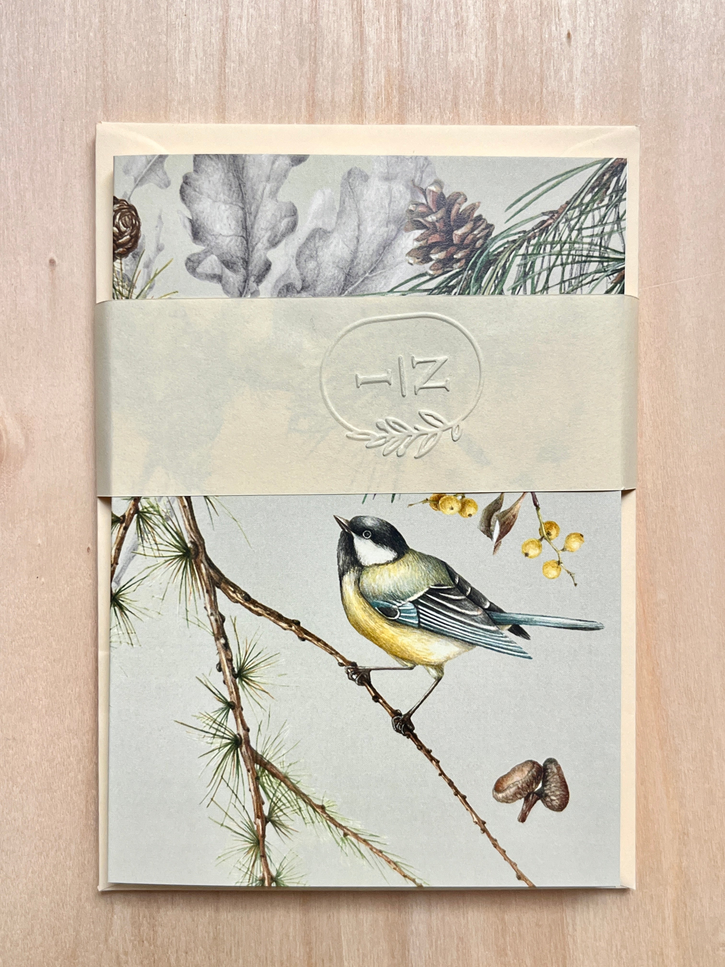 Set of 6 with envelopes, same pattern - Transylvanian Woods